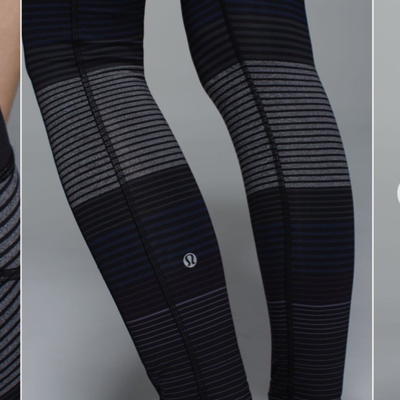 Lululemon Speed Tight II Om Stripe Black Multi / Black size 2 - Picture 15 of 15